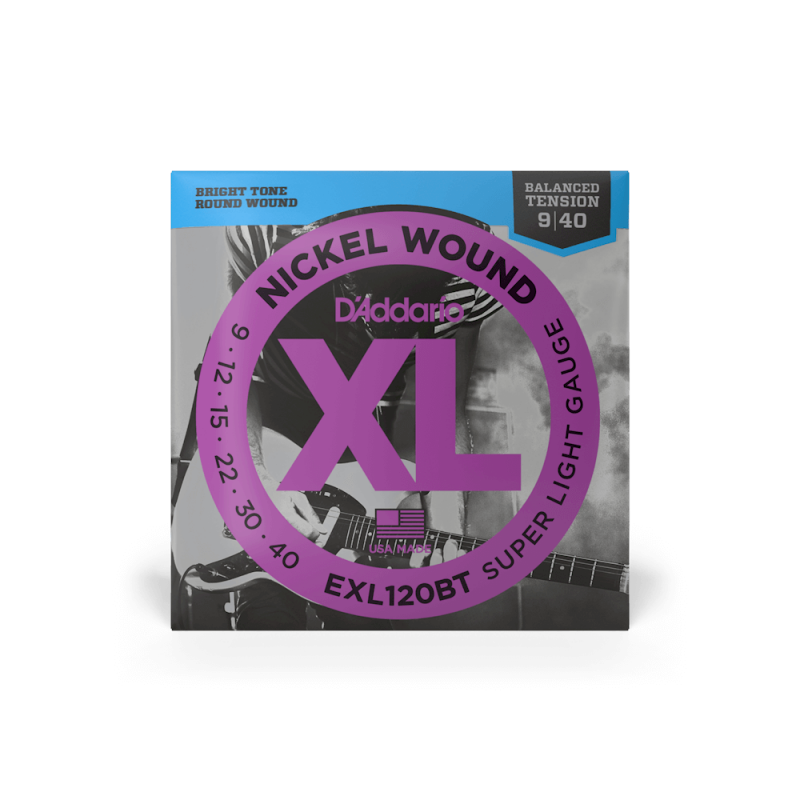 Набор струн D'ADDARIO EXL120BT XL NICKEL WOUND BALANCED TENSION SUPER LIGHT (09-40)